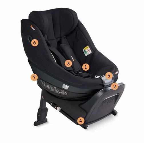BESAFE Scaun auto pentru copii Beyond 360 Dark Grey Melange i-size tetiera reglabila spatar reglabil SPS