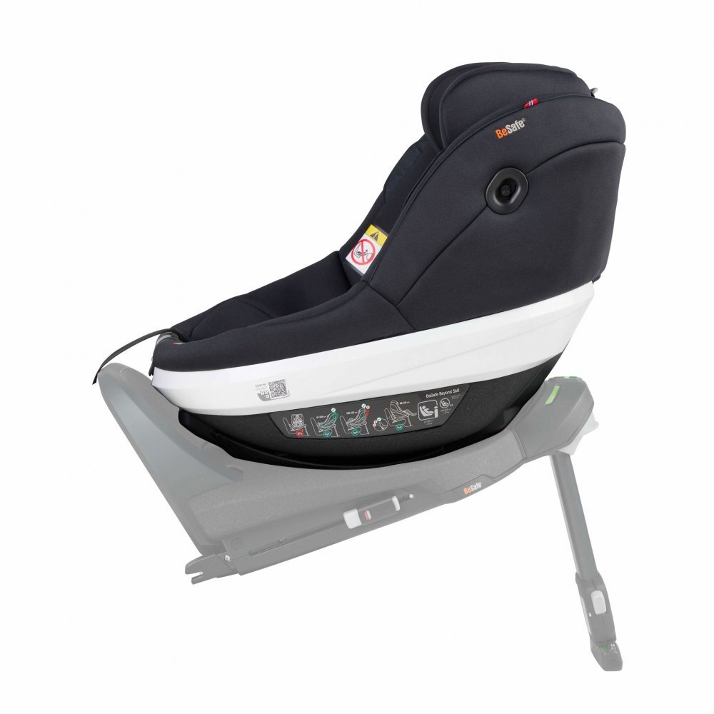 BESAFE Scaun auto pentru copii Beyond Negru SoftBreeze 360 i-size tetiera reglabila testare ADAC