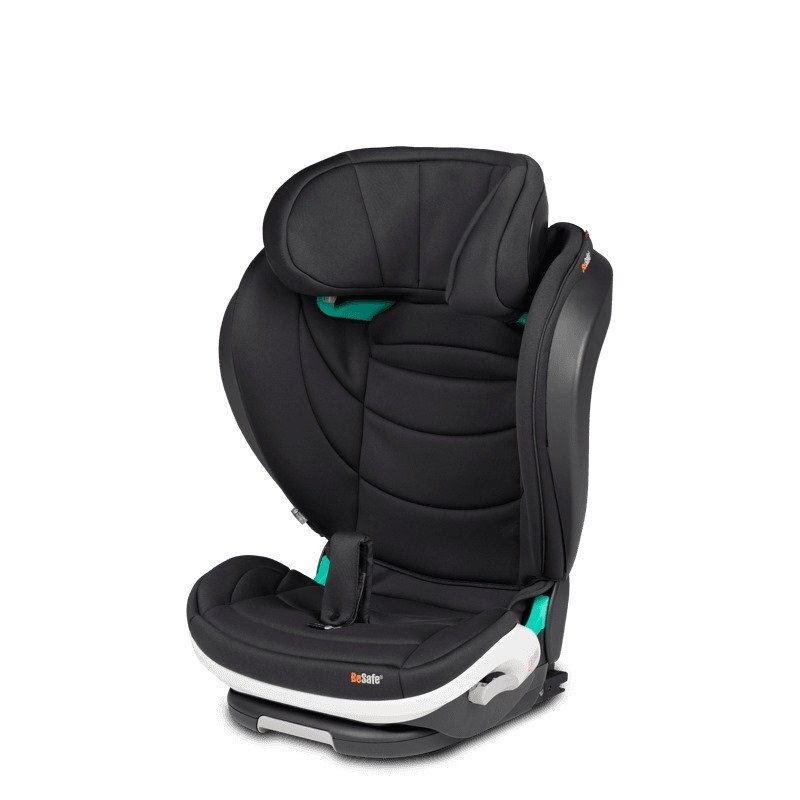 BESAFE Scaun auto pentru copii Flex Fix2 Negru SoftBreeze 100-150 cm i-size spatar reglabil tetiera ajustabila