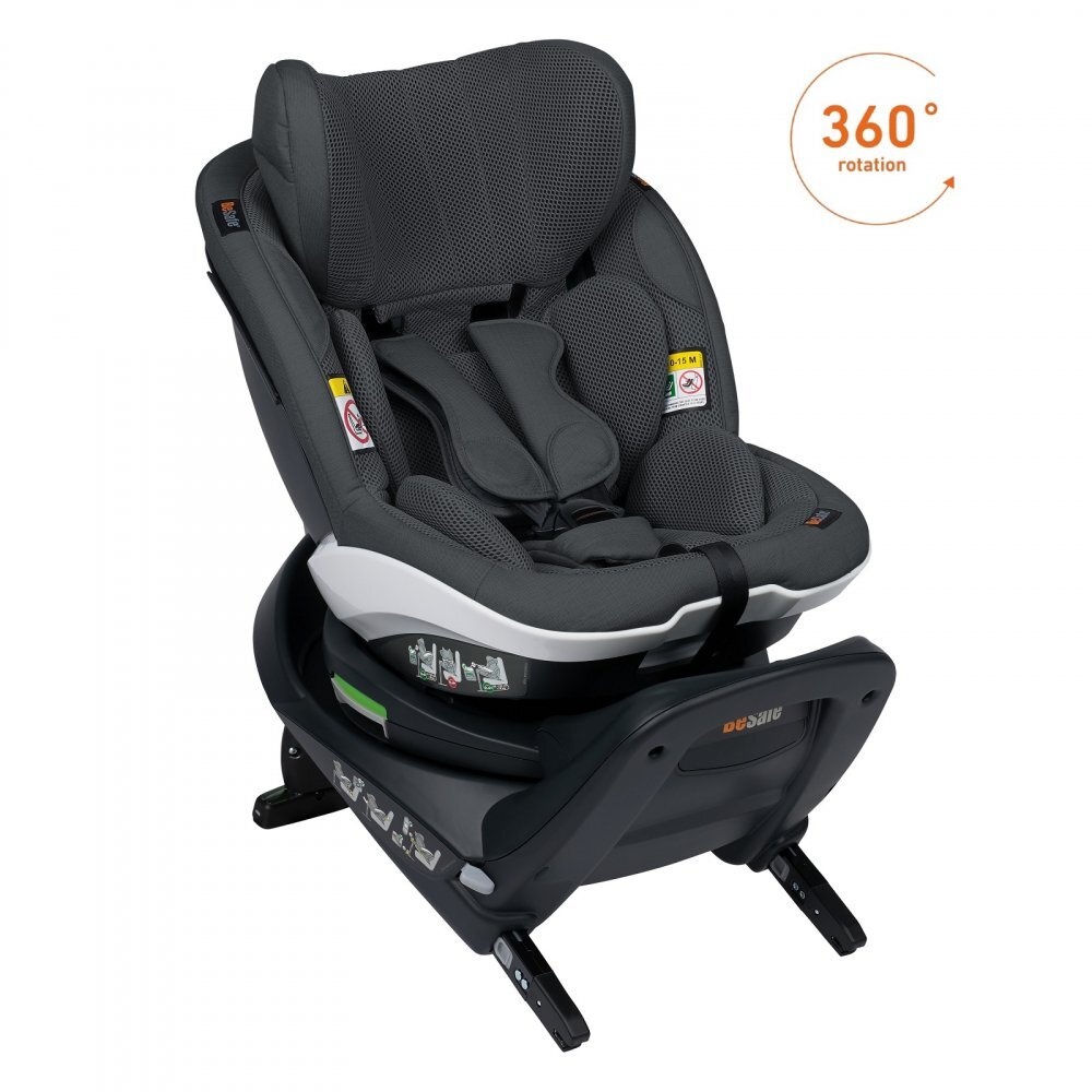 BESAFE Scaun auto rotativ iZi Turn i-Size Anthracite Mesh