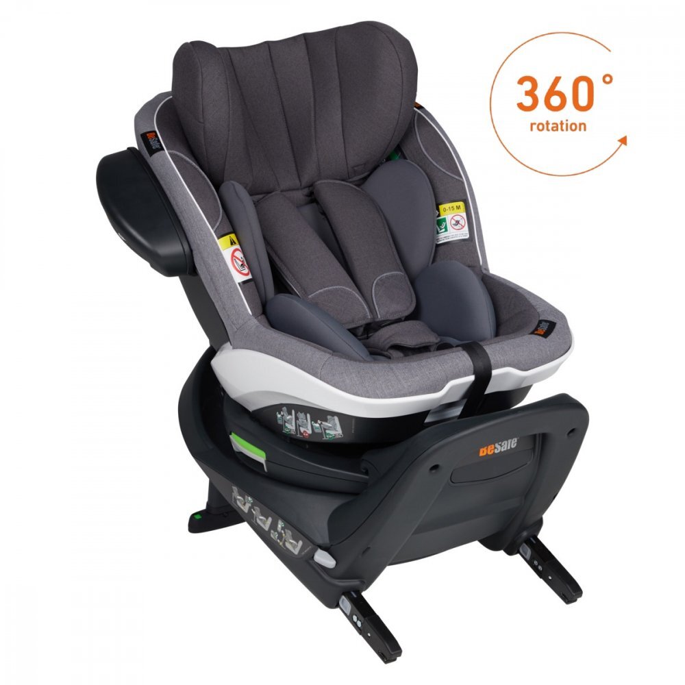 BESAFE Scaun auto rotativ iZi Turn i-Size Gri Metallic Melange