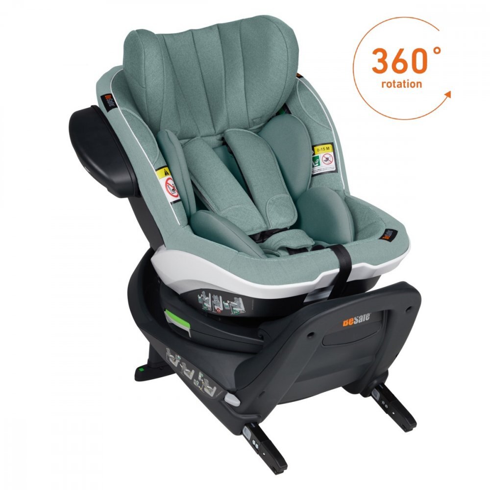 BESAFE Scaun auto rotativ iZi Turn i-Size Sea Green Melange
