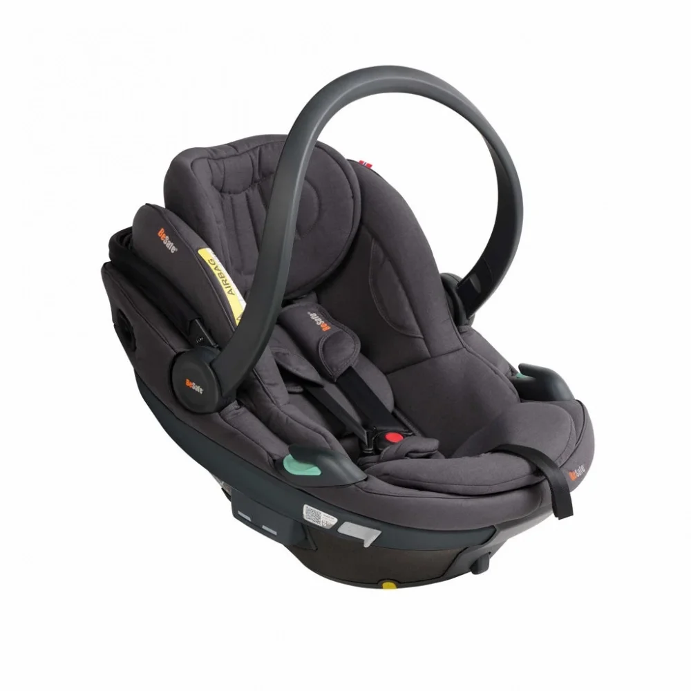 BESAFE Scoica copii Go Beyond 2 Dark Grey Melange certificata pentru utilizare in avion protectie la impact lateral SIP+ tetiera reglabila