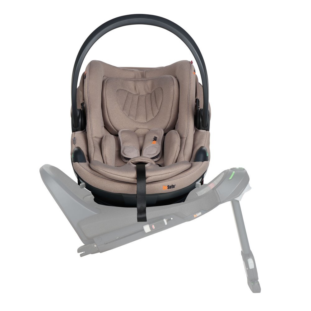 BESAFE Scoica copii Go Beyond 2 Dark Sand certificata pentru utilizare in avion protectie la impact lateral SIP+ tetiera reglabila