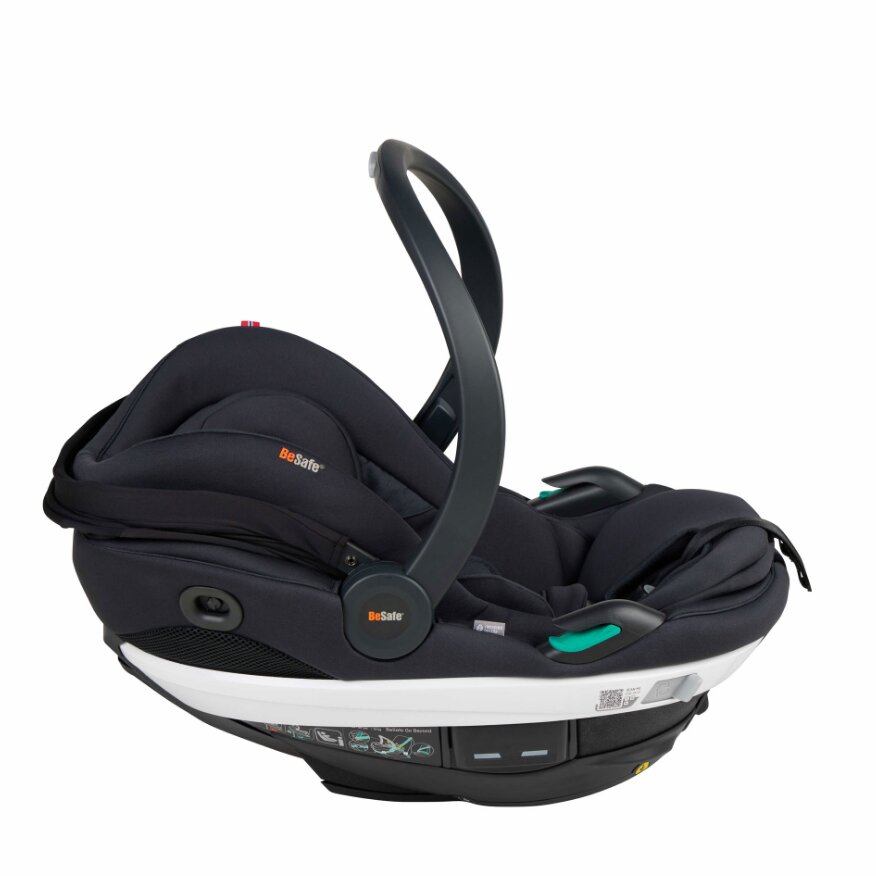 BESAFE Scoica pentru copii Go Beyond Negru SoftBreeze i-size tetiera reglabila 40-87 cm certificare ADAC