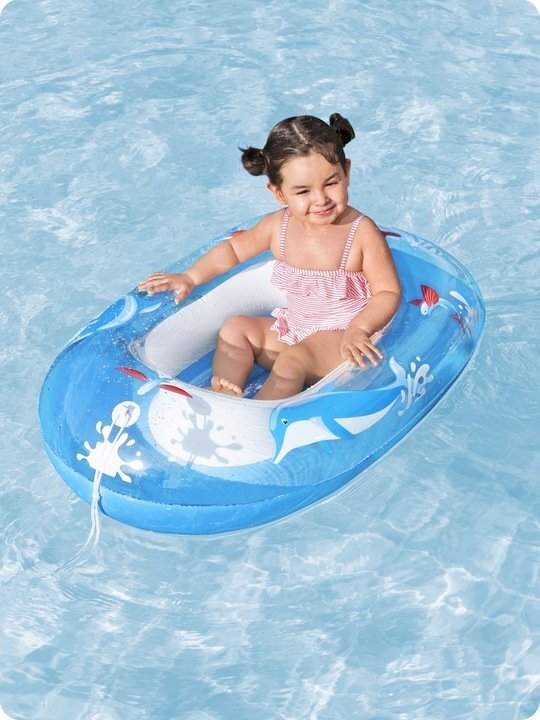 BESTWAY Barca gonflabila pentru copii 102 x 69 cm Blue