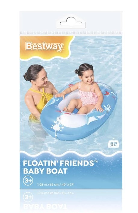 BESTWAY Barca gonflabila pentru copii 102 x 69 cm Blue