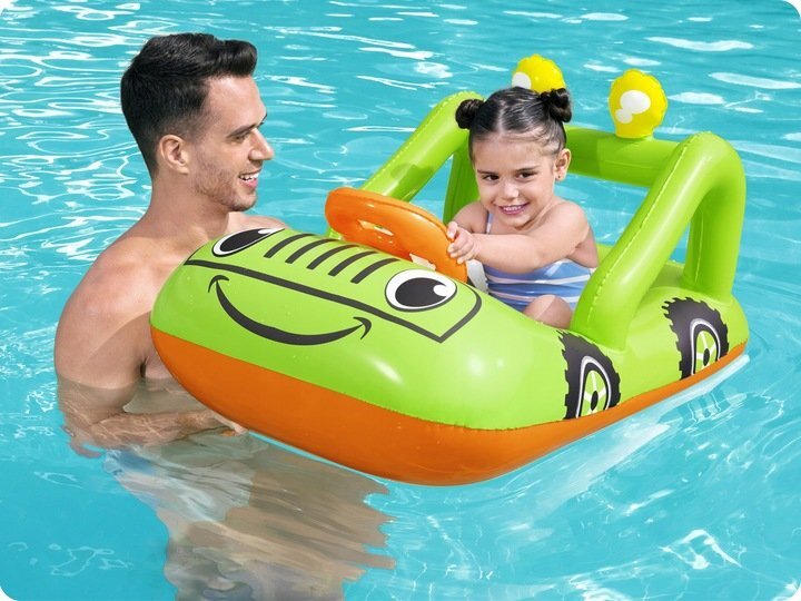 BESTWAY Barca gonflabila pentru copii 92 x 61 cm Smiling Car Verde