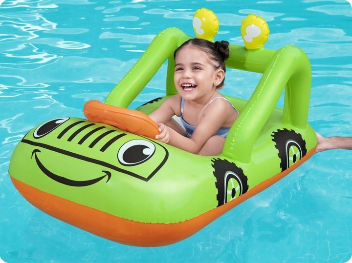 BESTWAY Barca gonflabila pentru copii 92 x 61 cm Smiling Car Verde