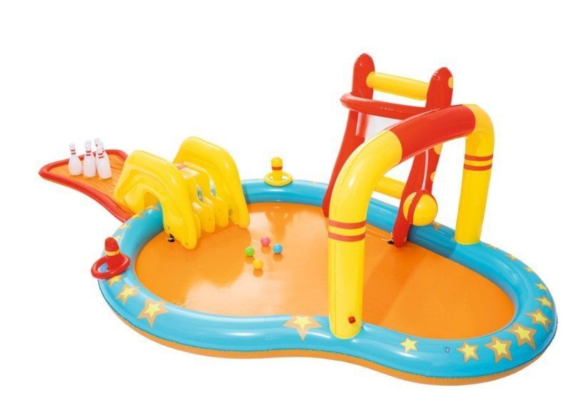 BESTWAY Centru de joaca acvatic pentru copii multiple jocuri piscina tobogan 435x213x117 cm