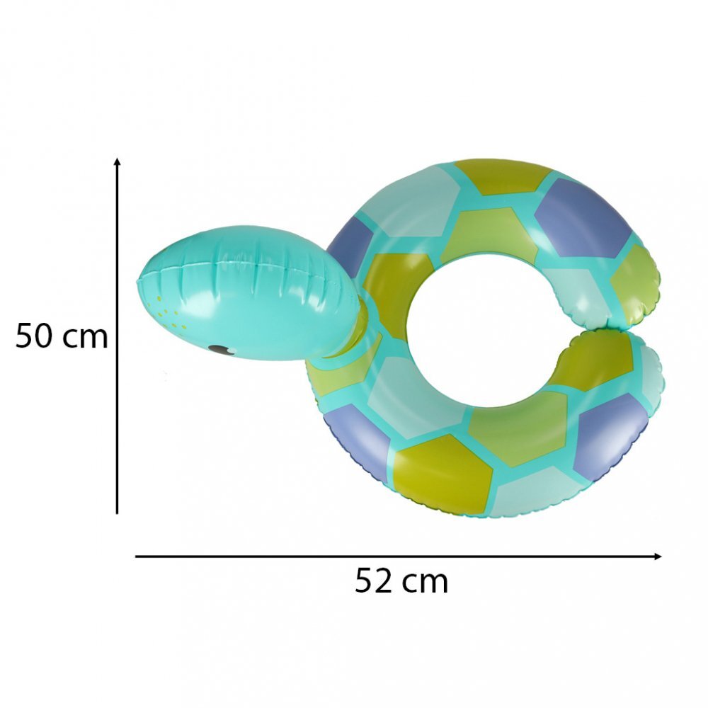 BESTWAY Colac de inot gonflabil pentru copii 50 x 46 cm model Blue Turtle