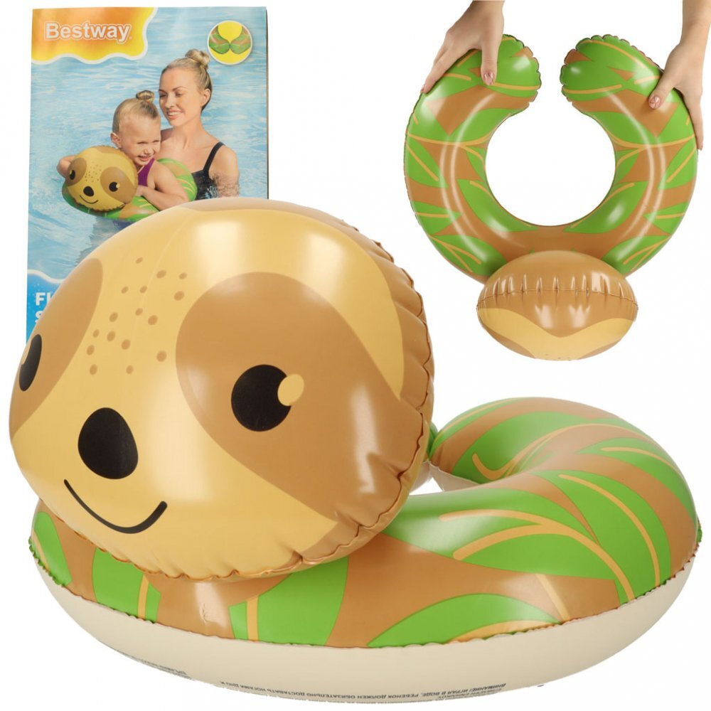 BESTWAY Colac de inot gonflabil pentru copii 50 x 46 cm model Sloth