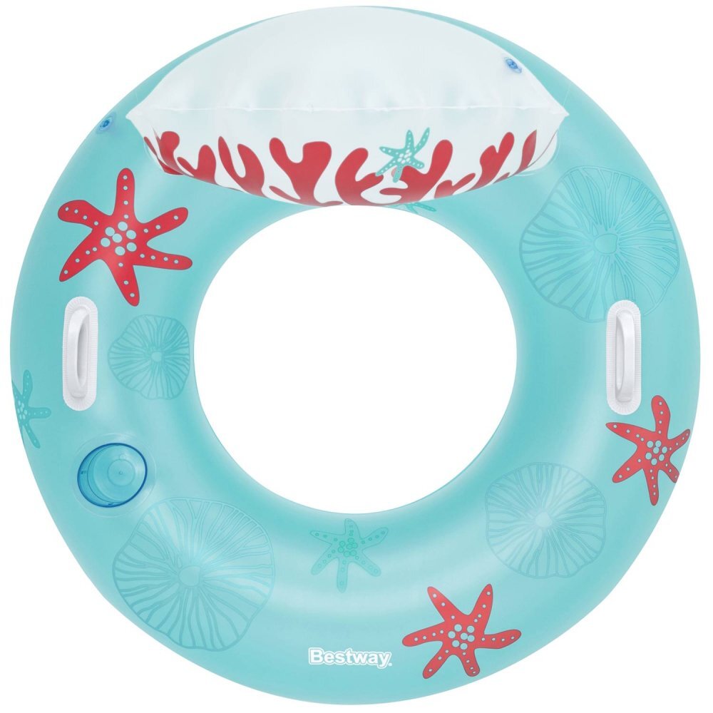 BESTWAY Colac gonflabil cu spatar Coral Bliss 113 x 107 cmgreutate admisa maxim 100 kg