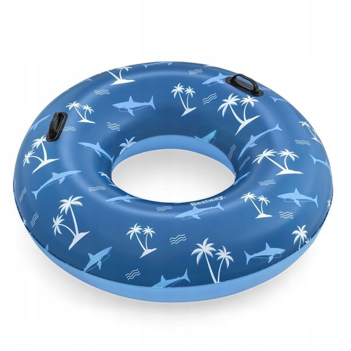 BESTWAY Colac gonflabil de inot cu manere 119 cm Tropical Blue