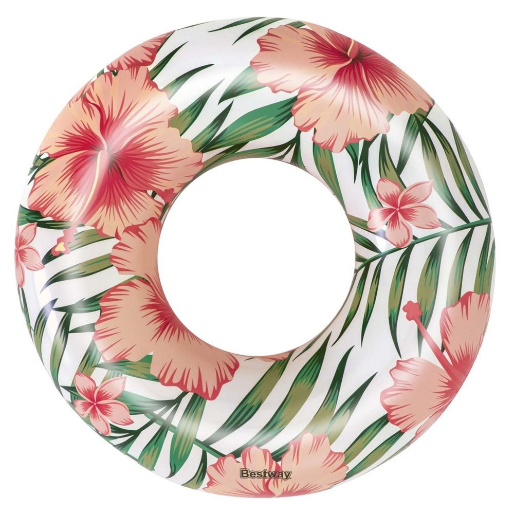 BESTWAY Colac gonflabil diametru 119 cm Exotic Roz