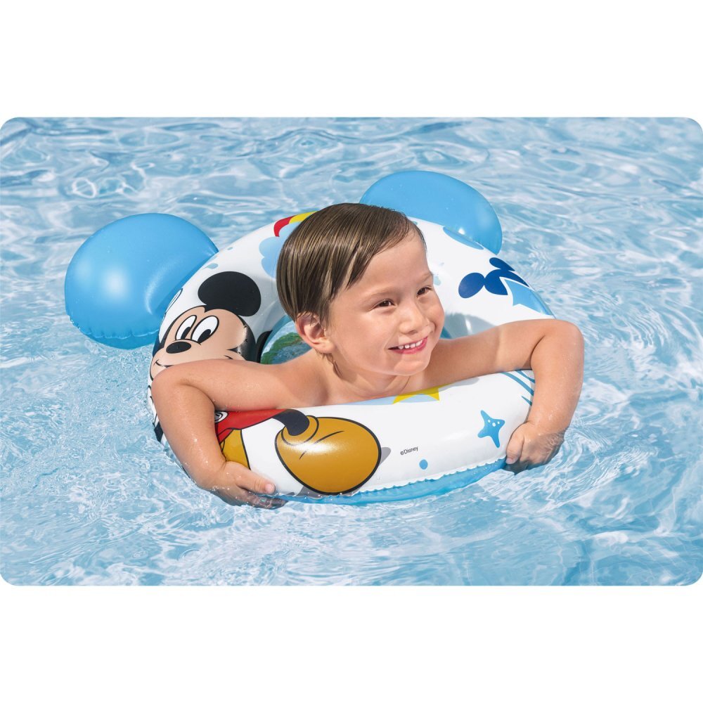 BESTWAY Colac gonflabil pentru inot 3-6 ani Mickey Mouse cu urechiuse