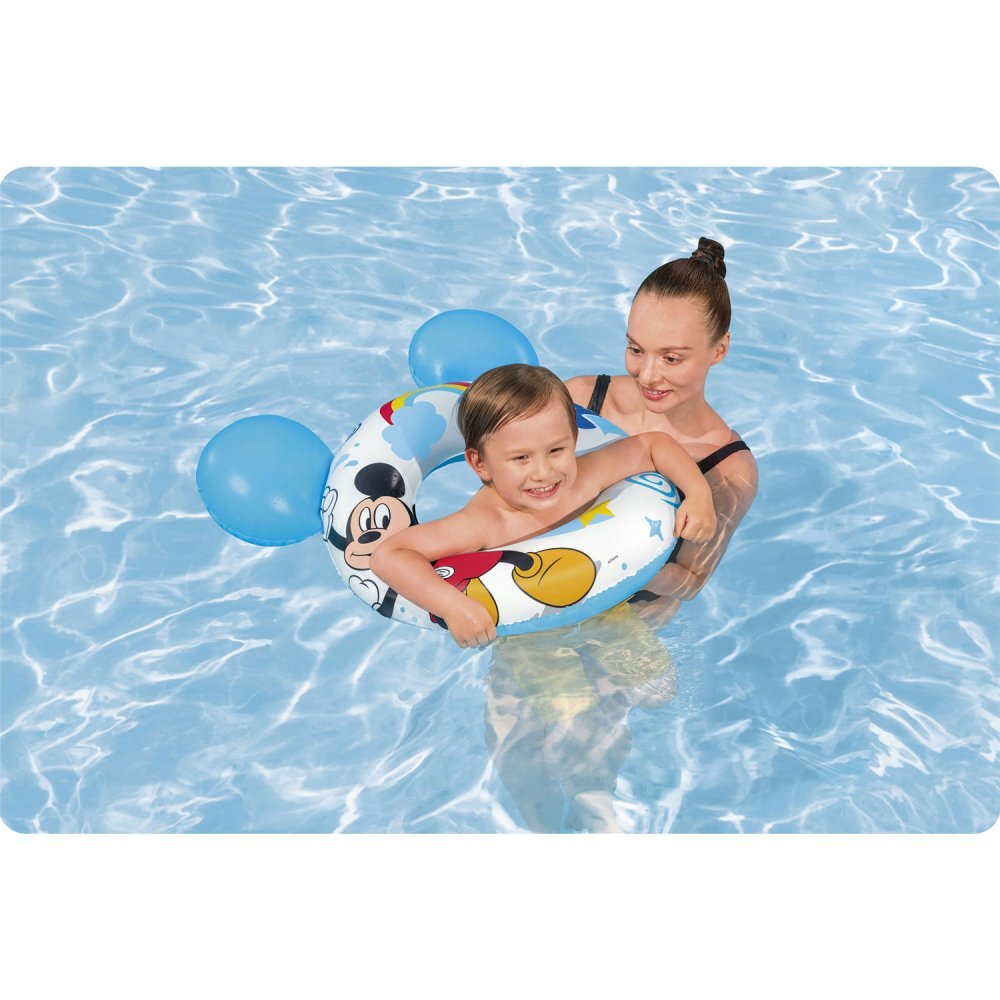 BESTWAY Colac gonflabil pentru inot 3-6 ani Mickey Mouse cu urechiuse