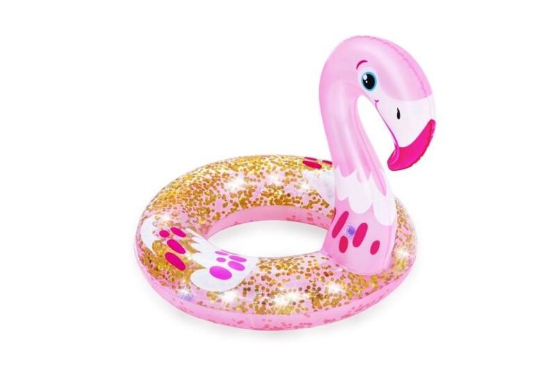 BESTWAY Colac gonflabil pentru inot copii 3-6 ani 61x61 cm forma de Flamingo