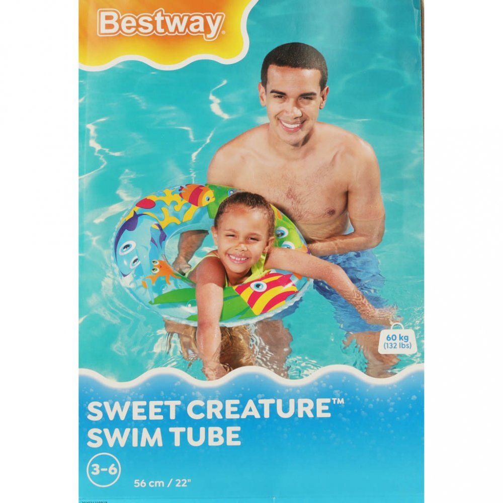 BESTWAY Colac gonflabil pentru inot copii 56 cm Marine Life