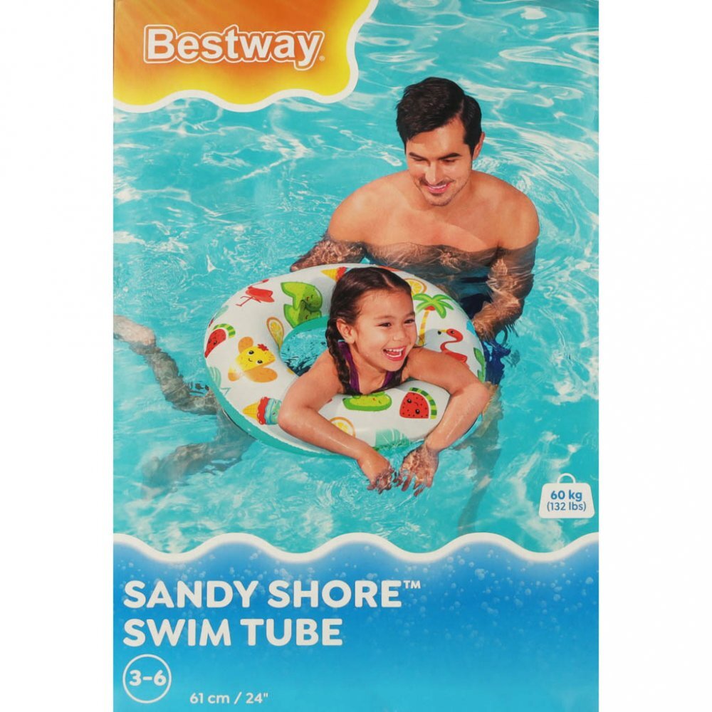 BESTWAY Colac gonflabil pentru inot copii 61 cm Flamingo