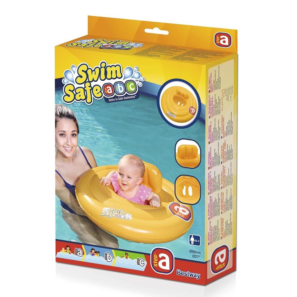 BESTWAY Colac gonflabil rotund pentru bebelusi 69 cm Swim Safe