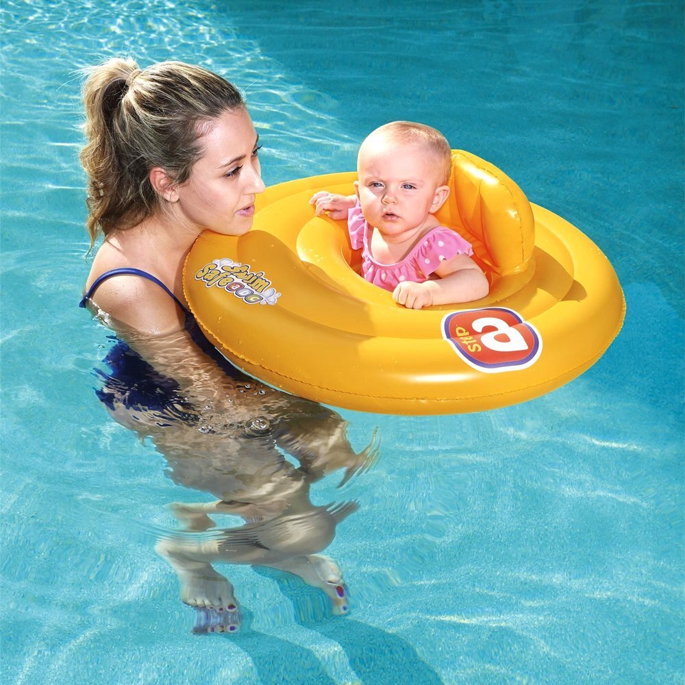 BESTWAY Colac gonflabil rotund pentru bebelusi 69 cm Swim Safe