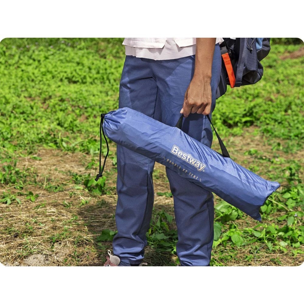 BESTWAY Cort de plaja Ramble X2 100x200x100cm Model pliabil Material poliester rezistent Buzunar pentru accesorii Geanta transport inclusa