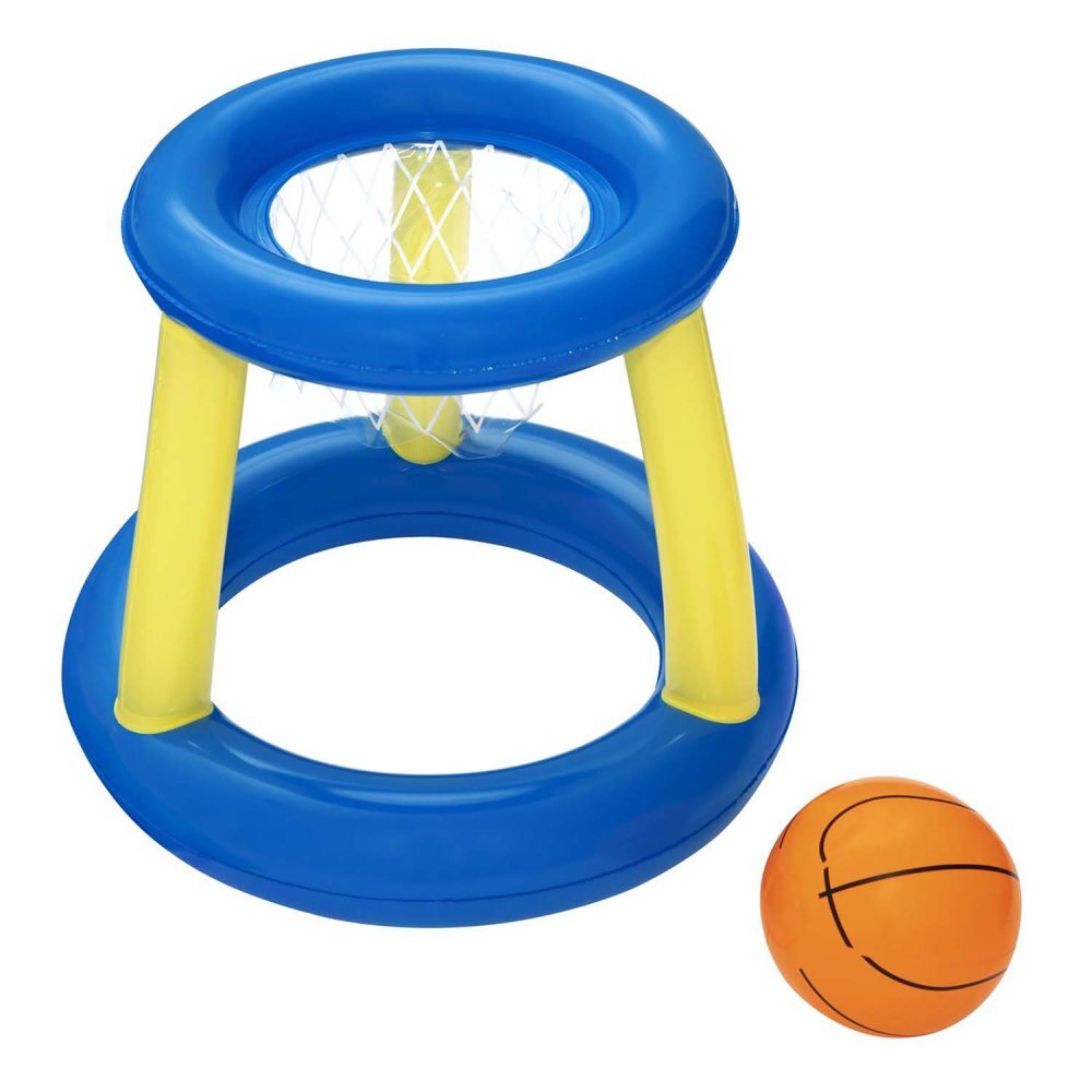 BESTWAY Cos de baschet gonflabil pentru piscine AlbastruGalben