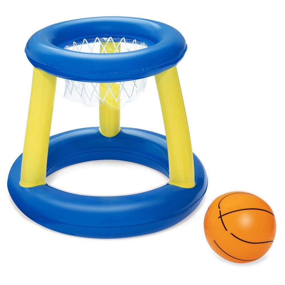 BESTWAY Cos de baschet gonflabil pentru piscine AlbastruGalben