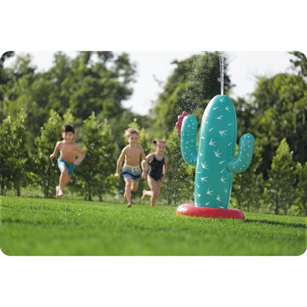 BESTWAY Jucarie gonflabila de gradina cu stropitoare Cactus 1104x74 cm cu conectare furtun apaBaza antirasturnareMaterial PVC rezistent