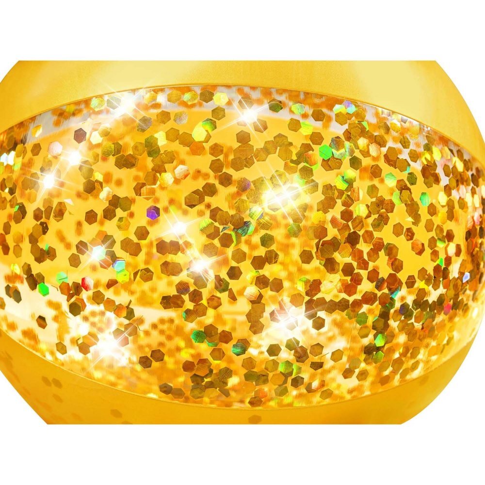 BESTWAY Minge gonflabila pentru plaja 41 cm cu sclipici Glitter Galben