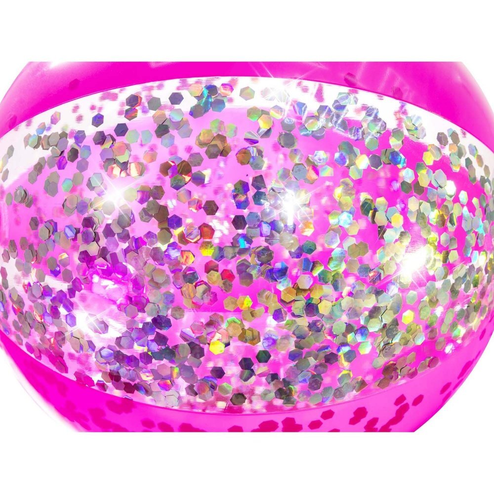 BESTWAY Minge gonflabila pentru plaja 41 cm cu sclipici Glitter Roz