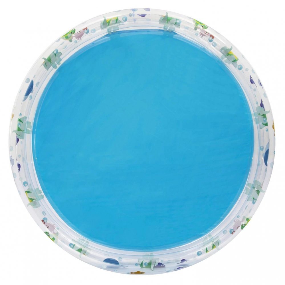 BESTWAY Piscina gonflabila 152x30 cm Deep Waters Albastru 3 inele Material PVC rezistent Capacitate 282 litri Pereti transparenti cu pestisori colorati