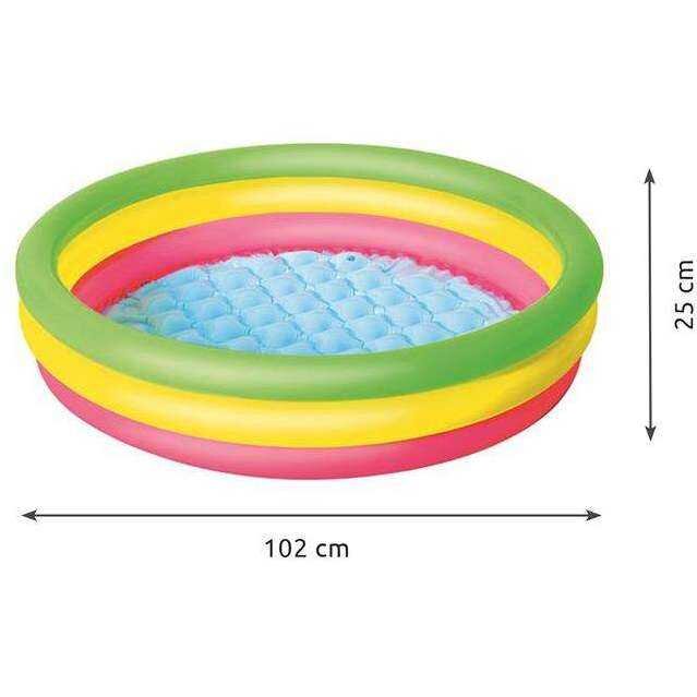 BESTWAY Piscina gonflabila cu 3 inele 102x25cm