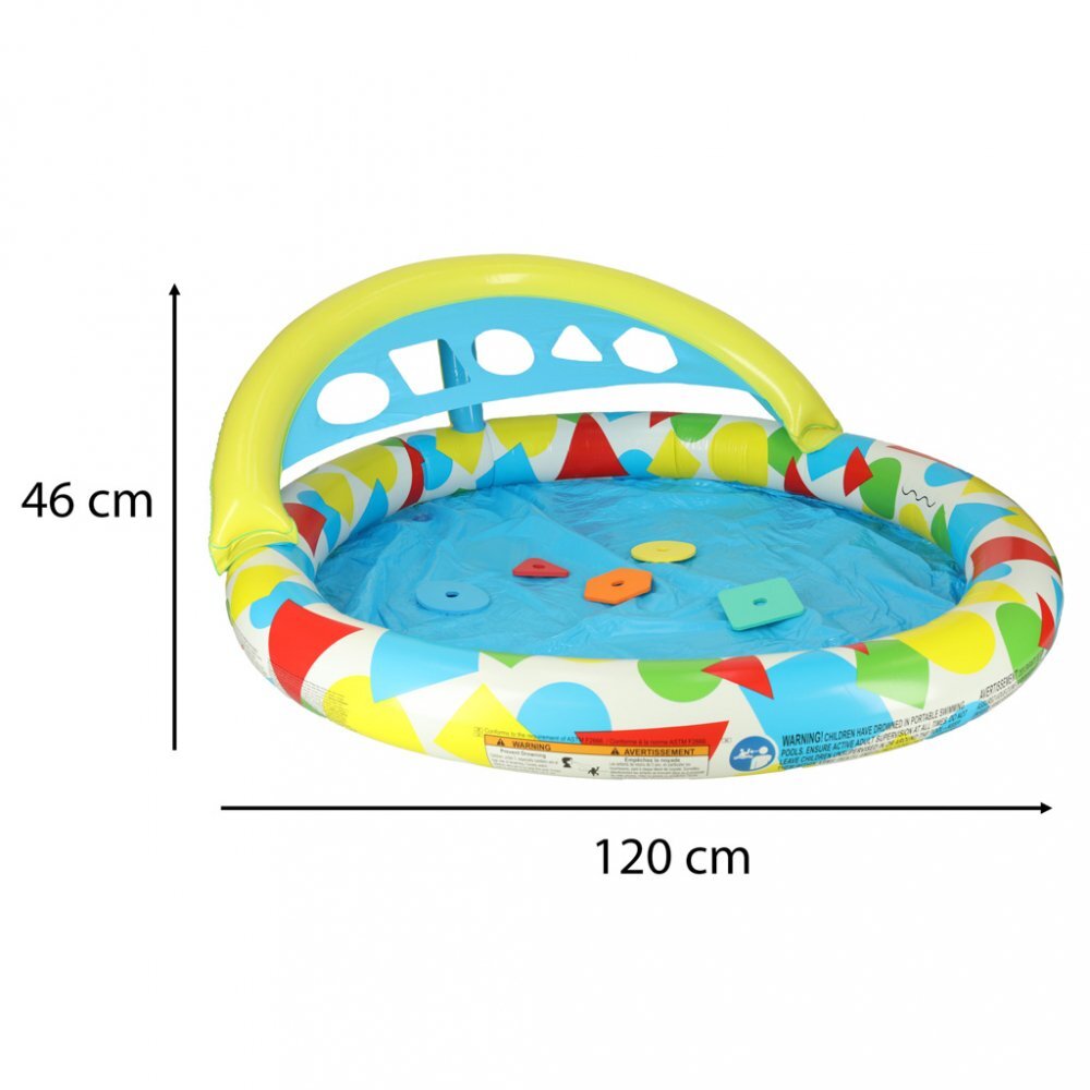 BESTWAY Piscina gonflabila cu cu sortator si parasolar Multicolor