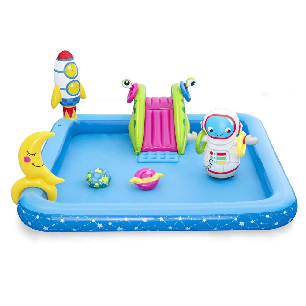 BESTWAY Piscina gonflabila cu tobogan si jucarii Astronaut