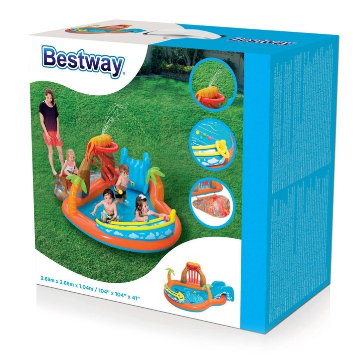 BESTWAY Piscina gonflabila cu tobogan stropitori si cos