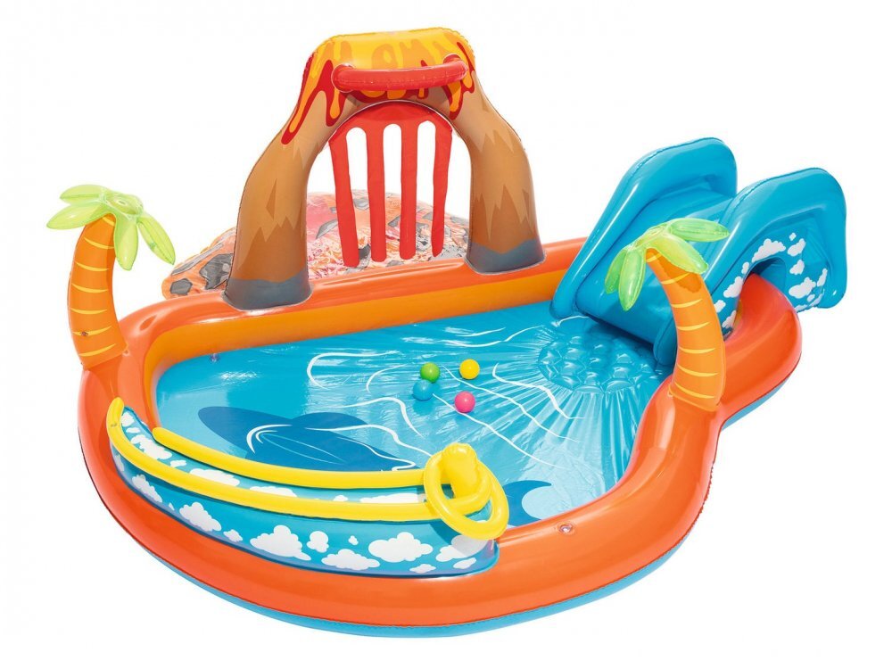 BESTWAY Piscina gonflabila cu tobogan stropitori si cos