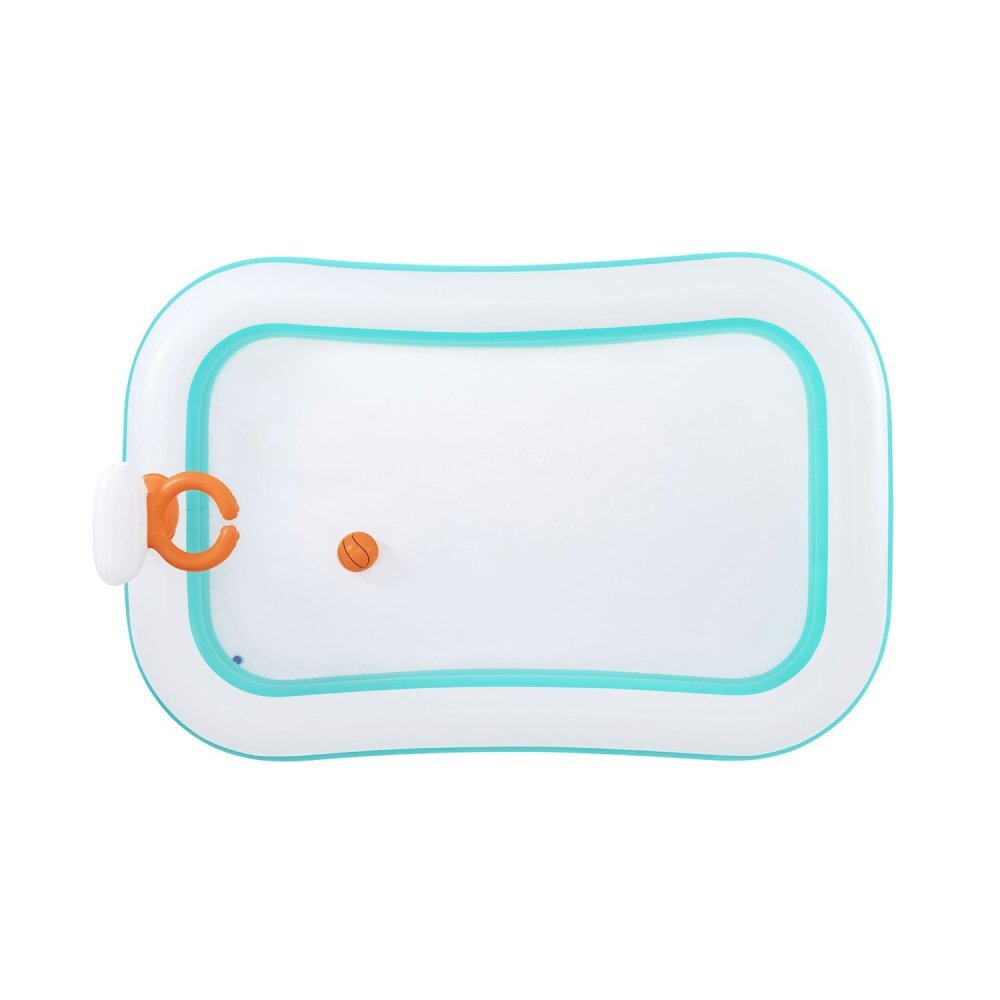 BESTWAY Piscina gonflabila DunkN Splash 251x168x102 cm cu cos de baschet si mingie incluse Albastru