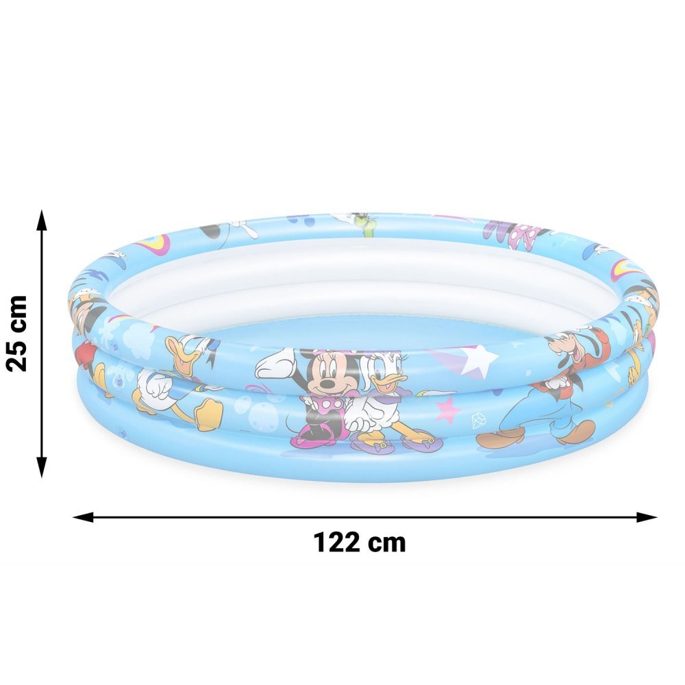 BESTWAY Piscina gonflabila pentru copii 2 ani+ Mickey Mouse 122 x 25 cm 140 litri