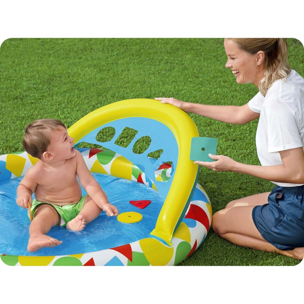 BESTWAY Piscina gonflabila pentru copii cu panou sortare forme si culori