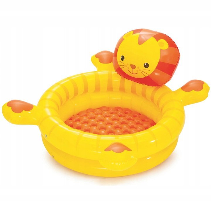 BESTWAY Piscina gonflabila pentru copii Leu cu 50bile incluse