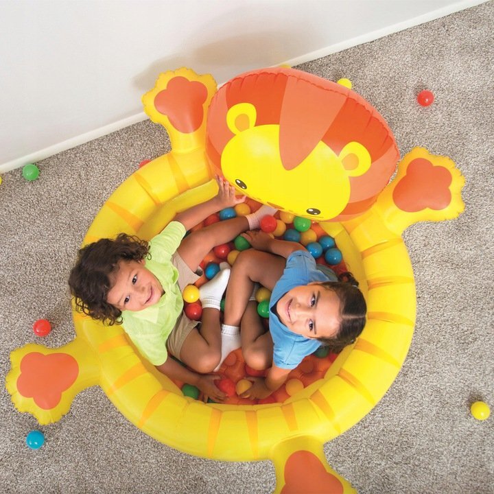 BESTWAY Piscina gonflabila pentru copii Leu cu 50bile incluse