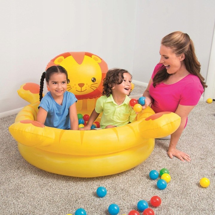 BESTWAY Piscina gonflabila pentru copii Leu cu 50bile incluse