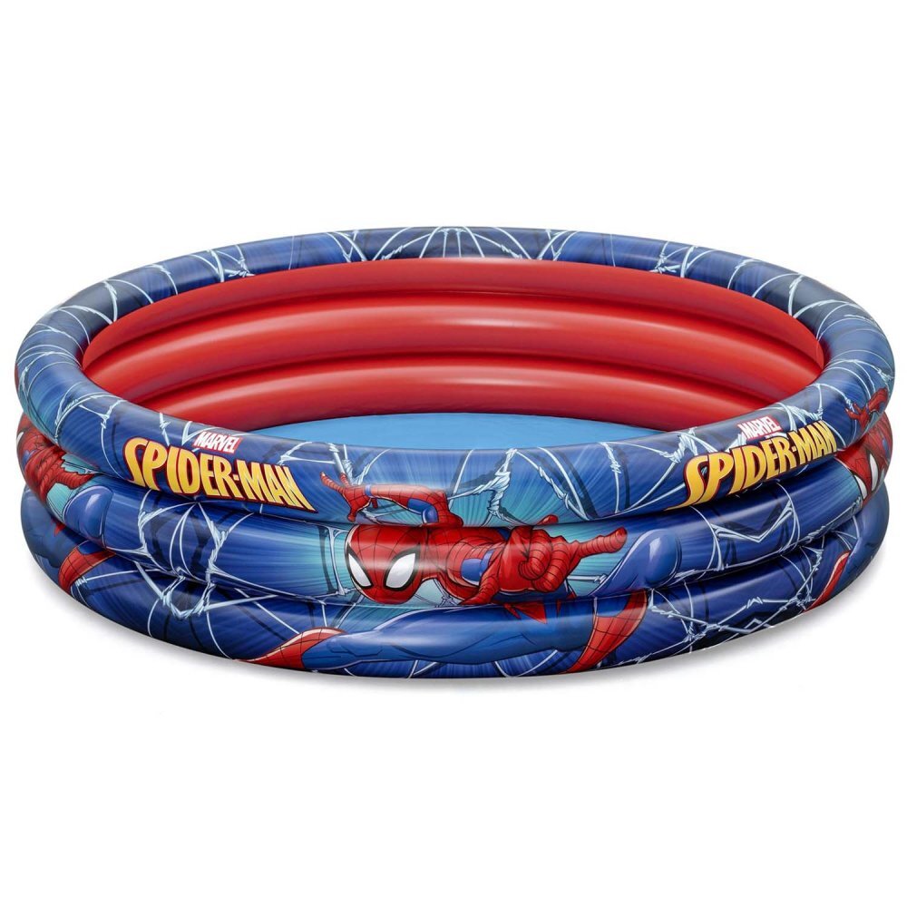 BESTWAY Piscina gonflabila Spider-Man cu 3 inele 122 x 30 cm