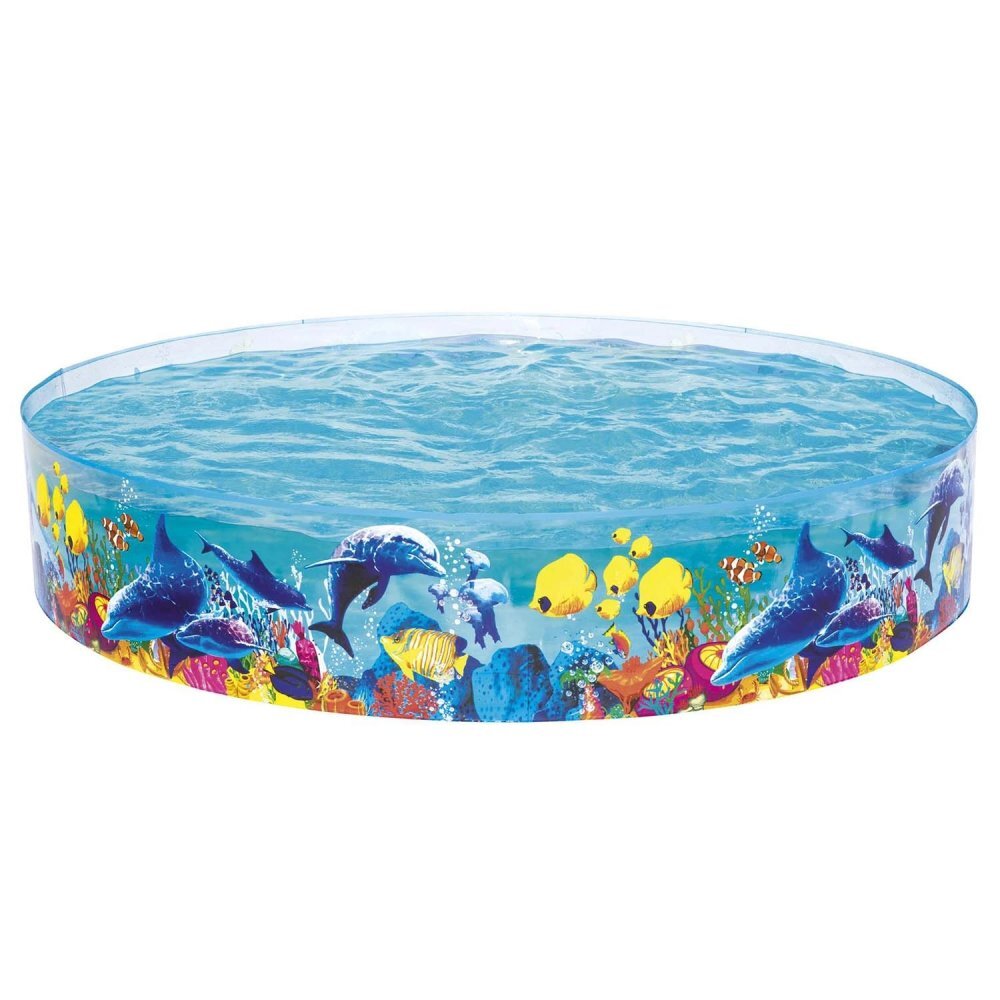 BESTWAY Piscina pentru gradina Fill and Fun 244x46 cm Capacitate 2074 litri Material PVC ranforsat rezistent