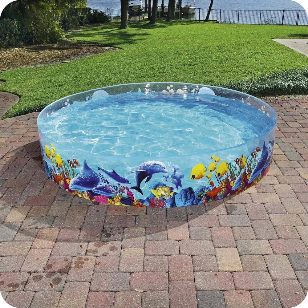 BESTWAY Piscina pentru gradina Fill and Fun 244x46 cm Capacitate 2074 litri Material PVC ranforsat rezistent