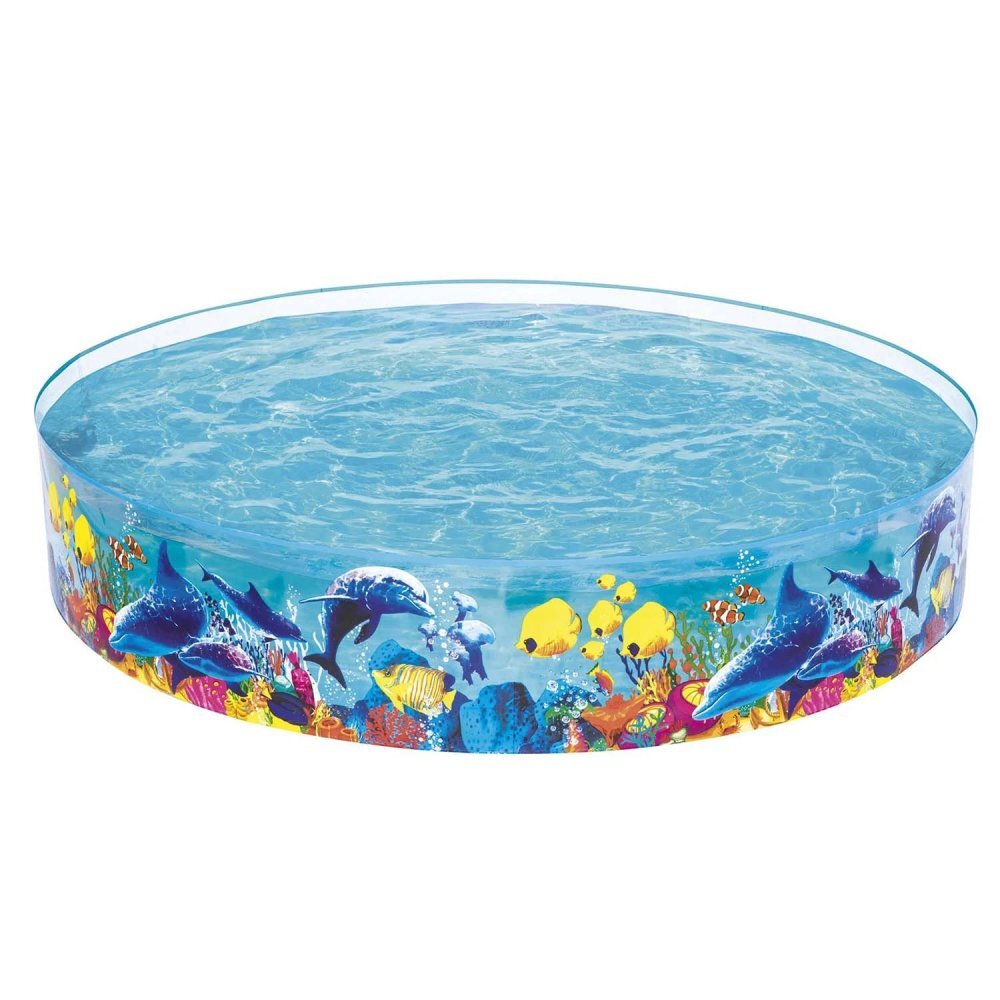 BESTWAY Piscina pentru gradina Fill and Fun 244x46 cm Capacitate 2074 litri Material PVC ranforsat rezistent