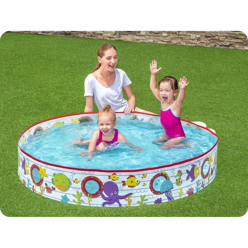 BESTWAY Piscina pentru gradina Fill and Fun Fish 152x25 cm 435 litri