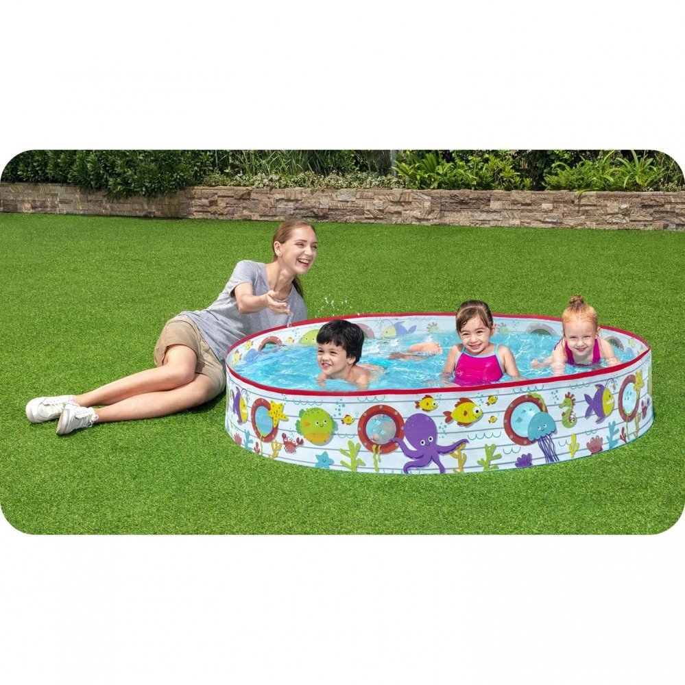 BESTWAY Piscina pentru gradina Fill and Fun Fish 152x25 cm 435 litri